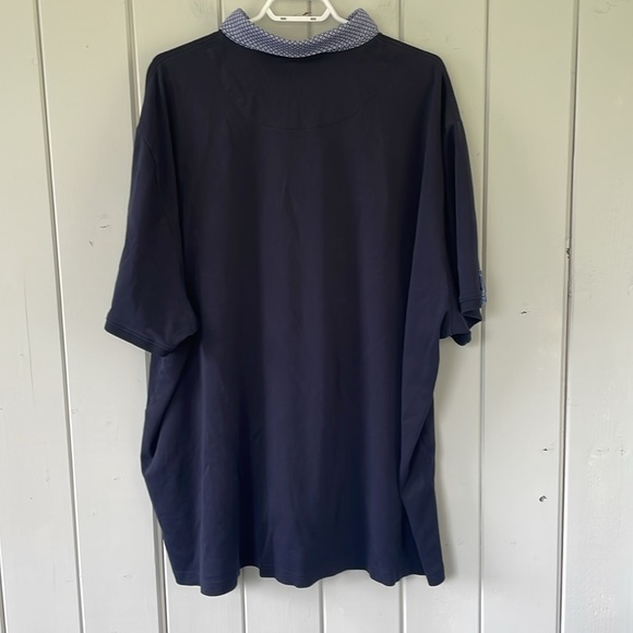 Au Noir Pima Cotton Polo Short Sleeve Shirt Men’s Navy Size 3XL XXXL - Picture 6 of 7